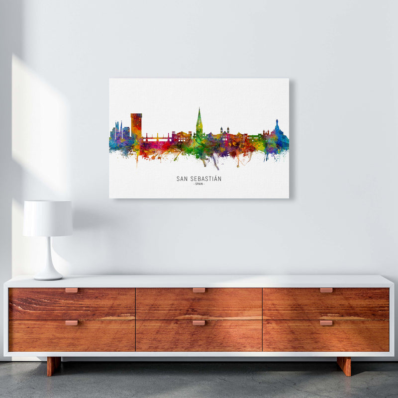 San Sebastian Spain Skyline Art Print by Michael Tompsett A1 Canvas