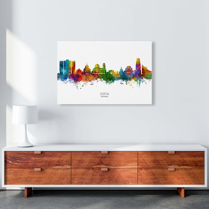 Sofia Bulgaria Skyline Art Print by Michael Tompsett A1 Canvas