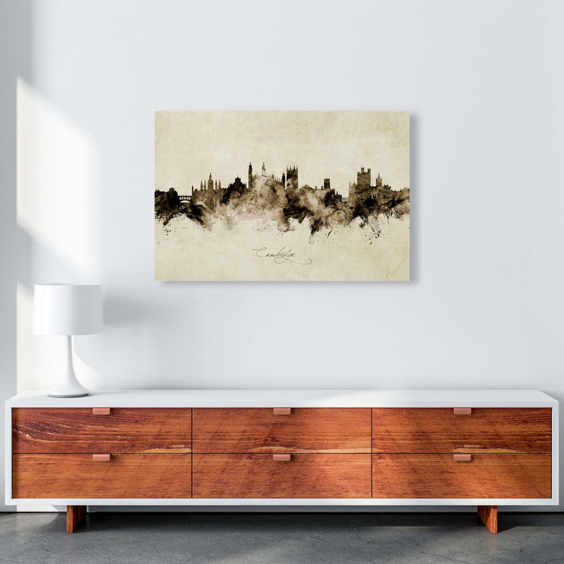 Cambridge England Skyline Vintage Print by Michael Tompsett A1 Canvas