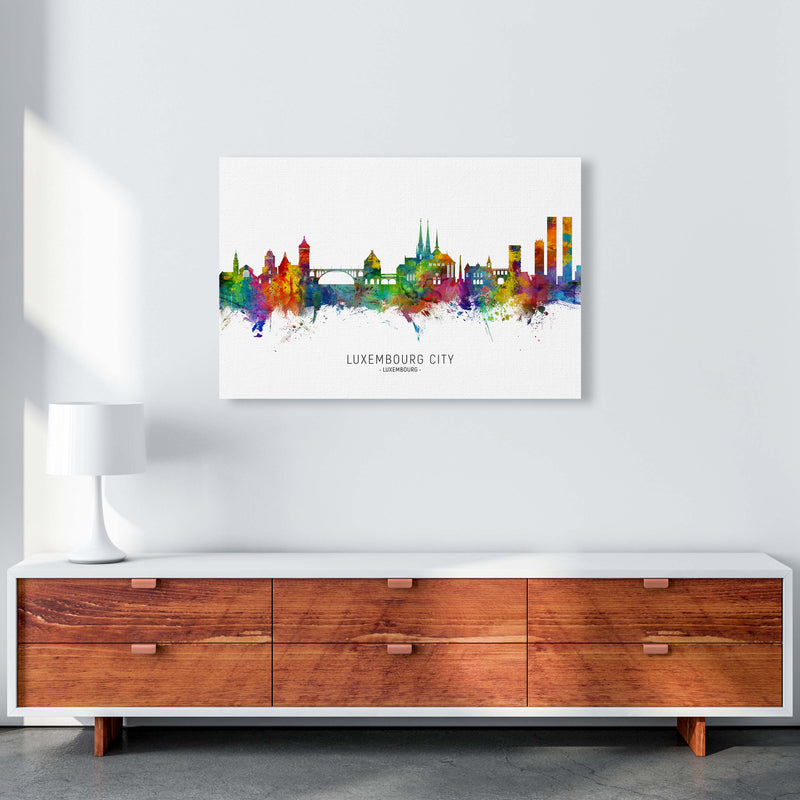Luxembourg City Luxembourg Skyline Print by Michael Tompsett A1 Canvas