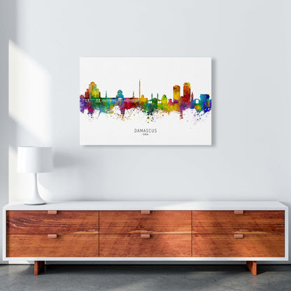 Damascus Syria Skyline Art Print by Michael Tompsett A1 Canvas