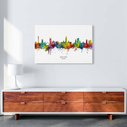 Bolton England Skyline Art Print by Michael Tompsett A1 Canvas