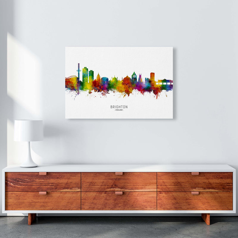 Brighton England Skyline Art Print by Michael Tompsett A1 Canvas