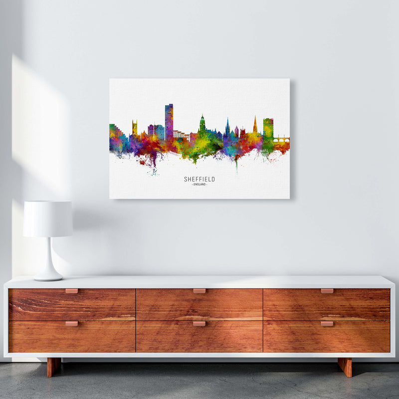 Sheffield England Skyline Art Print by Michael Tompsett A1 Canvas