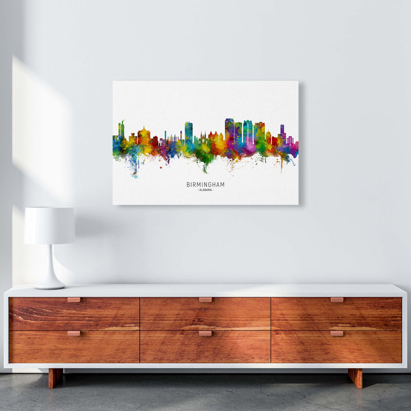 Birmingham Alabama Skyline Art Print by Michael Tompsett A1 Canvas