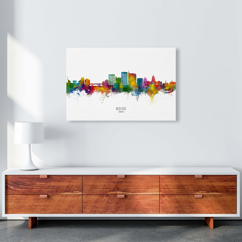 Boise Idaho Skyline Art Print by Michael Tompsett A1 Canvas