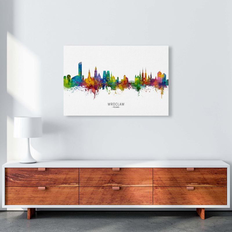 Wroclaw Poland Skyline Art Print by Michael Tompsett A1 Canvas