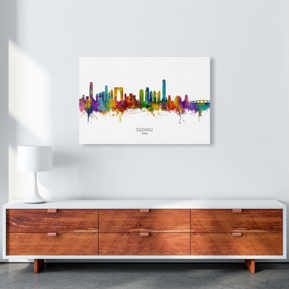 Suzhou China Skyline Art Print by Michael Tompsett A1 Canvas