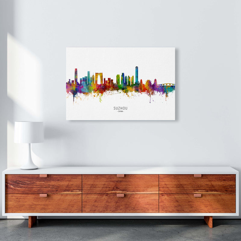 Suzhou China Skyline Art Print by Michael Tompsett A1 Canvas