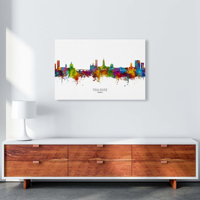 Toulouse France Skyline Art Print by Michael Tompsett A1 Canvas