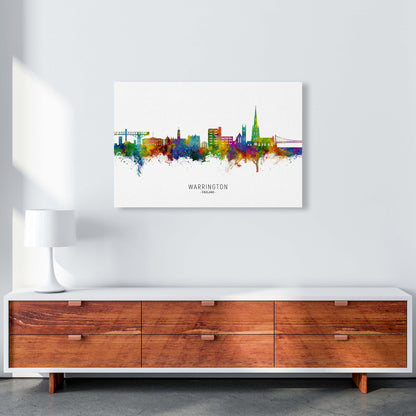 Warrington England Skyline Art Print by Michael Tompsett A1 Canvas