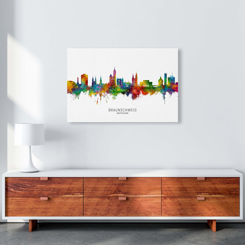 Braunschweig Deutschland Skyline Print by Michael Tompsett A1 Canvas