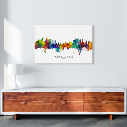 Palma De Mallorca Spain Skyline Art Print by Michael Tompsett A1 Canvas