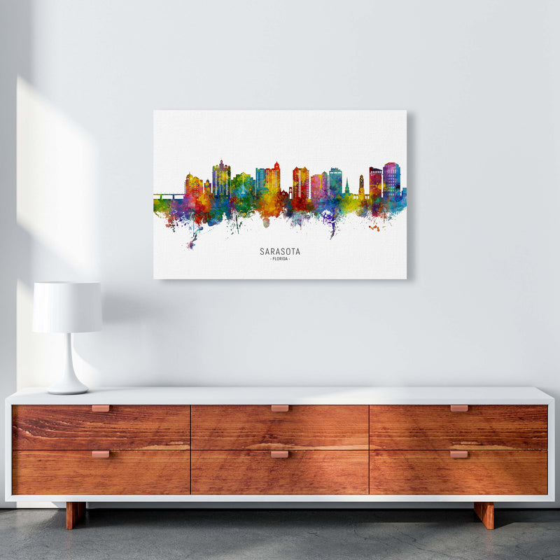 Sarasota Florida Skyline Art Print by Michael Tompsett A1 Canvas