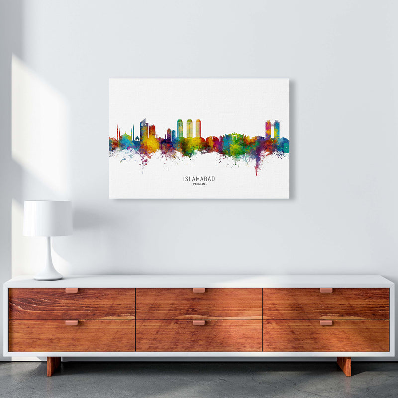 Islamabad Pakistan Skyline Art Print by Michael Tompsett A1 Canvas