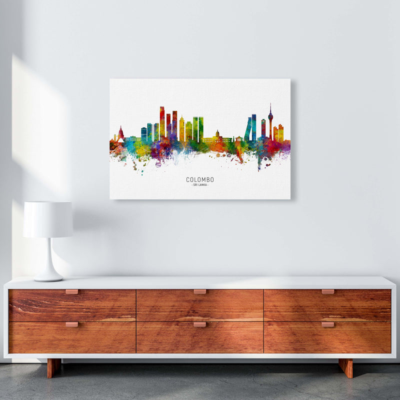 Colombo Sri Lanka Skyline Art Print by Michael Tompsett A1 Canvas