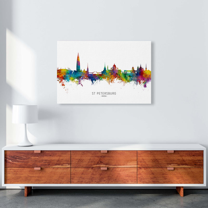 St Petersburg Russia Skyline Art Print by Michael Tompsett A1 Canvas