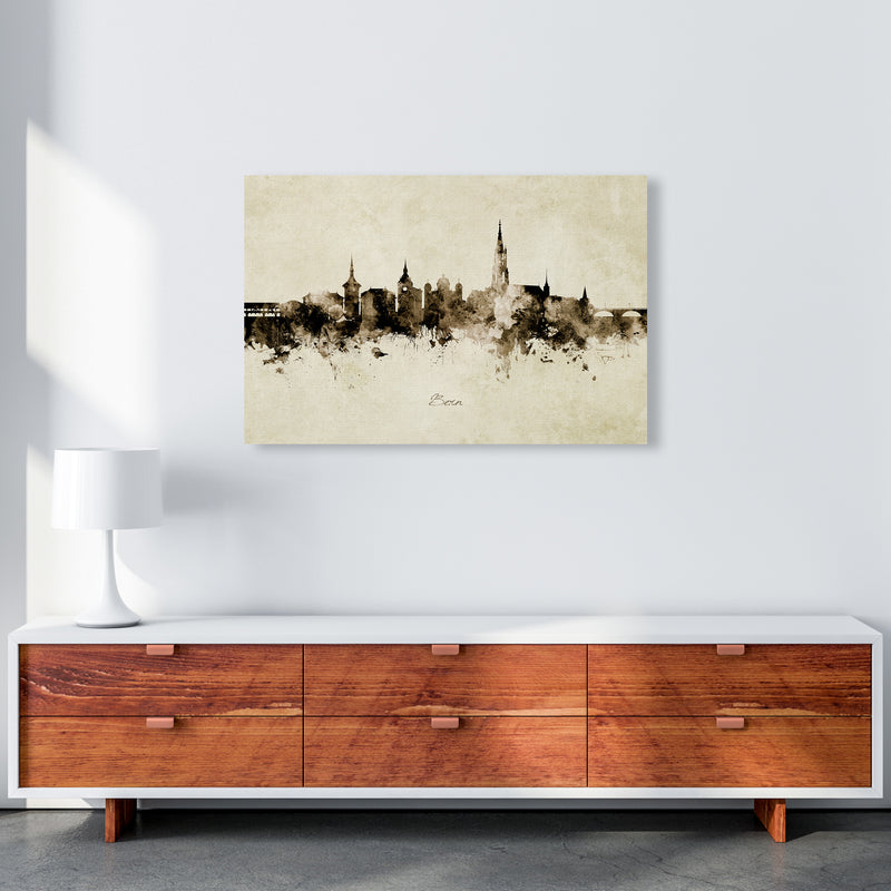 Bern Switzerland Skyline Vintage Art Print by Michael Tompsett A1 Canvas