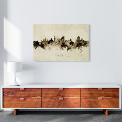 Cambridge England Skyline Vintage Art Print by Michael Tompsett A1 Canvas