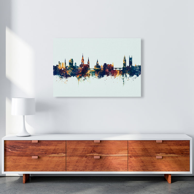 Cork Ireland Skyline Blue Orange Art Print by Michael Tompsett A1 Canvas