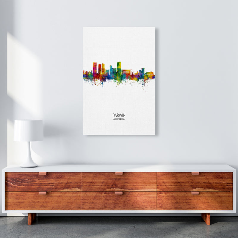 Darwin Australia Skyline Portrait Art Print by Michael Tompsett A1 Canvas
