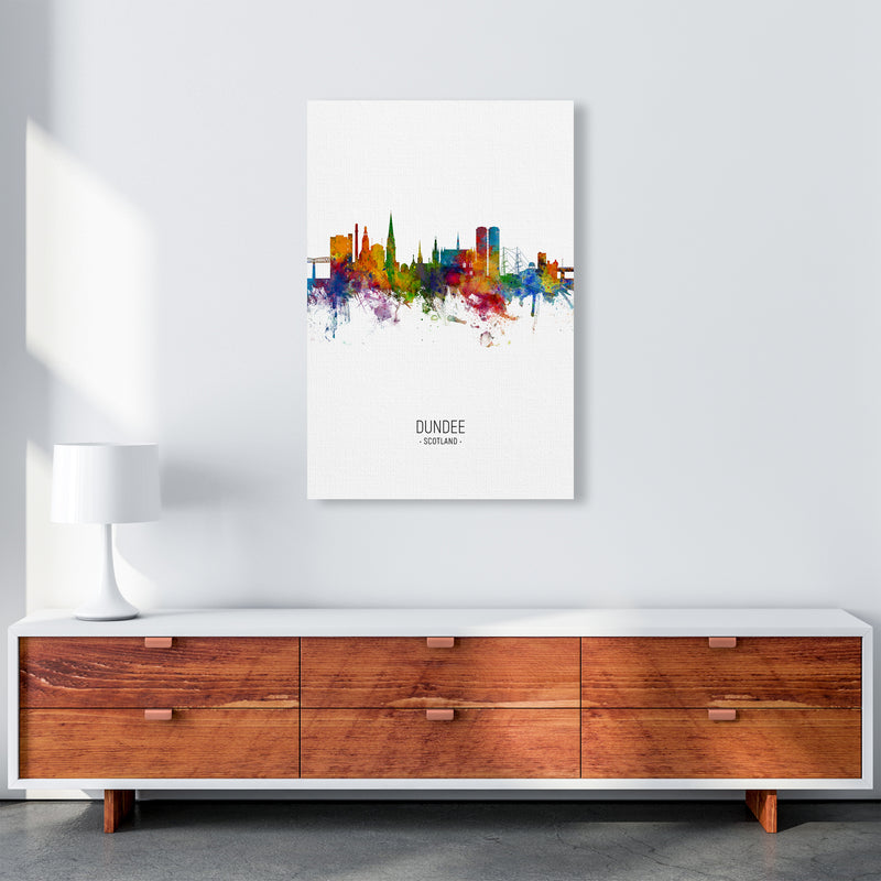 Dundee Scotland Skyline Portrait Art Print by Michael Tompsett A1 Canvas