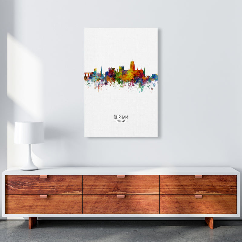 Durham England Skyline Portrait Art Print by Michael Tompsett A1 Canvas