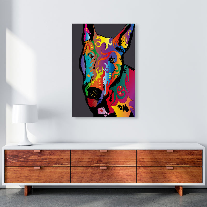 English Bull Terrier Dog Art Print by Michael Tompsett A1 Canvas