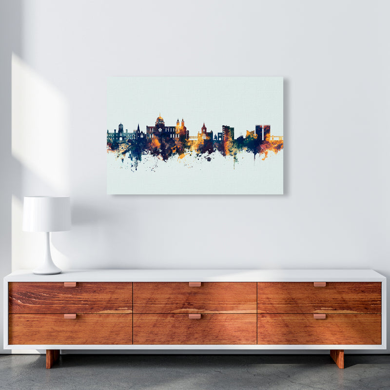 Galway Ireland Skyline Blue Orange Art Print by Michael Tompsett A1 Canvas
