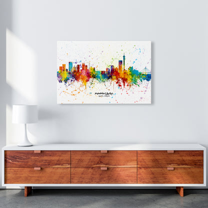 Johannesburg South Africa Skyline Splash Art Print by Michael Tompsett A1 Canvas