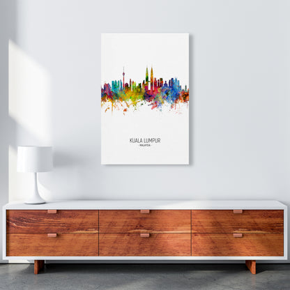 Kuala Lumpur Malaysia Skyline Portrait Art Print by Michael Tompsett A1 Canvas
