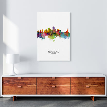 New Orleans Louisiana Skyline Portrait Art Print by Michael Tompsett A1 Canvas