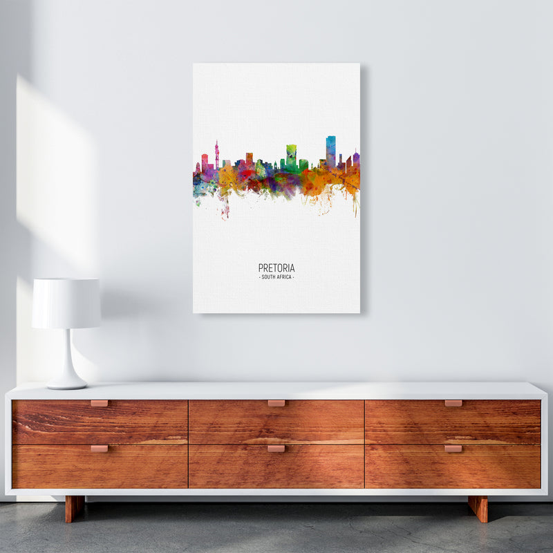 Pretoria South Africa Skyline Portrait Art Print by Michael Tompsett A1 Canvas