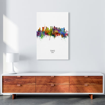 Tokyo Japan Skyline Portrait Art Print by Michael Tompsett A1 Canvas