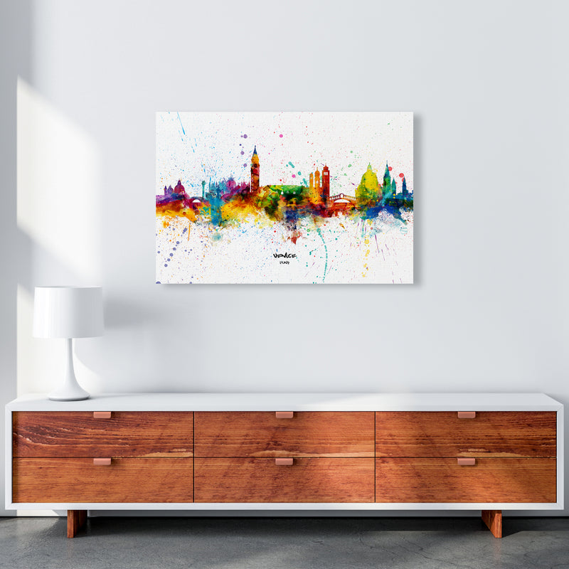 Venice Italy Skyline Splash Art Print by Michael Tompsett A1 Canvas