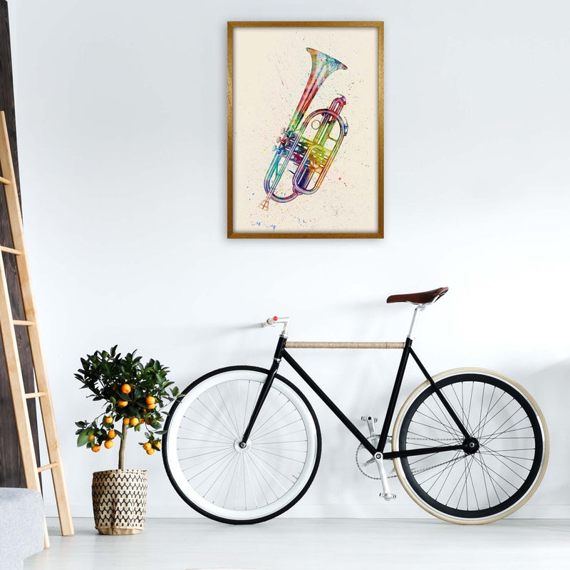 Cornet Watercolour Multi-Colour Print by Michael Tompsett A1 Print Only
