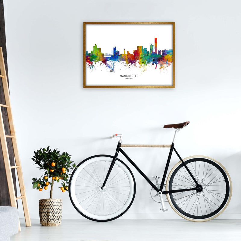 Manchester England Skyline Art Print by Michael Tompsett A1 Print Only