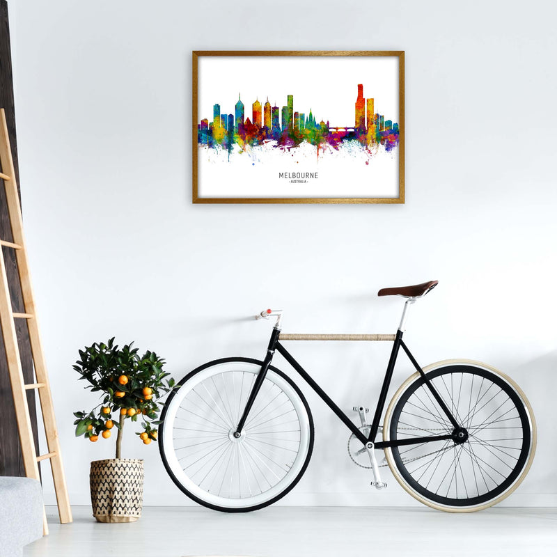 Melbourne Australia Skyline Art Print by Michael Tompsett A1 Print Only