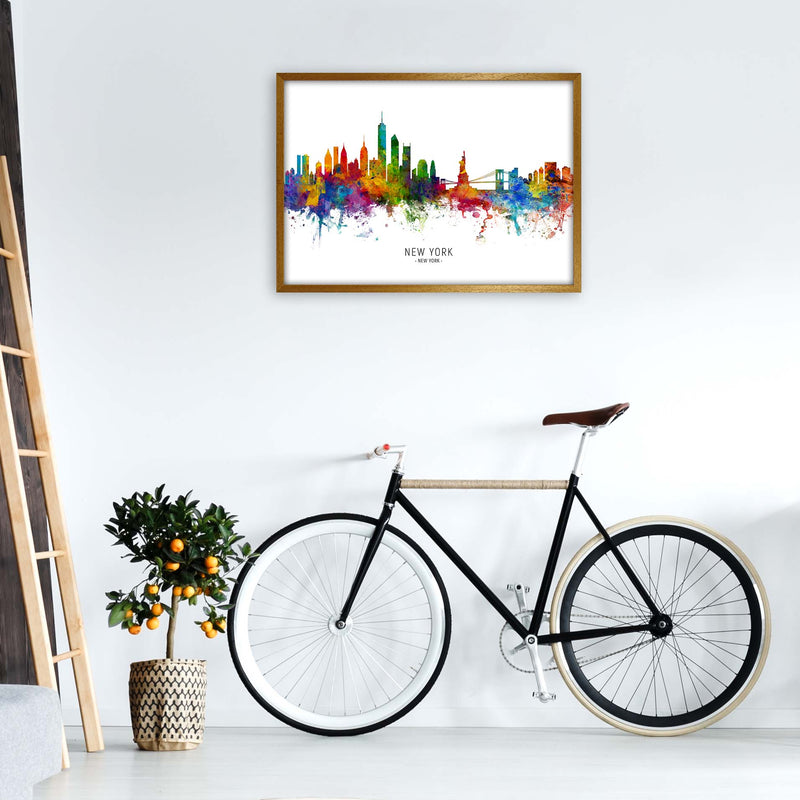 New York New York Skyline Art Print by Michael Tompsett A1 Print Only