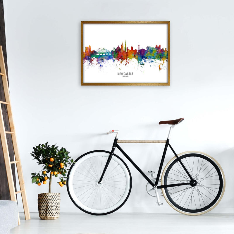 Newcastle England Skyline Art Print by Michael Tompsett A1 Print Only