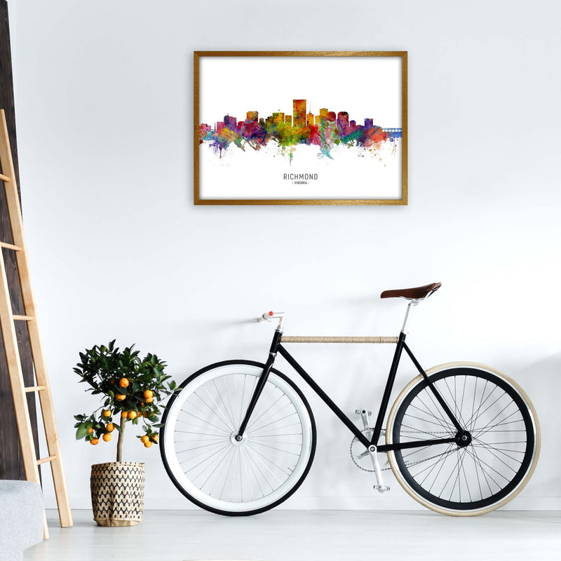 Richmond Virginia Skyline Art Print by Michael Tompsett A1 Print Only