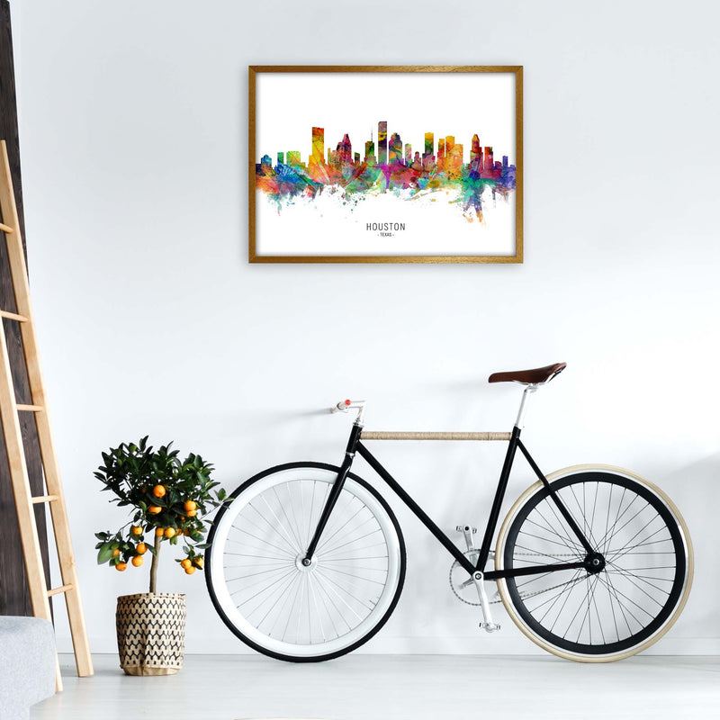 Houston Texas Skyline Art Print by Michael Tompsett A1 Print Only