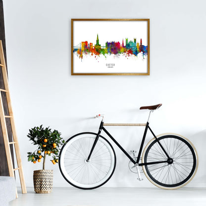 Exeter England Skyline Art Print by Michael Tompsett A1 Print Only