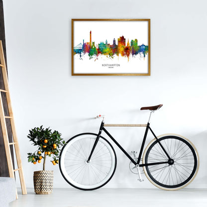 Northampton England Skyline Art Print by Michael Tompsett A1 Print Only
