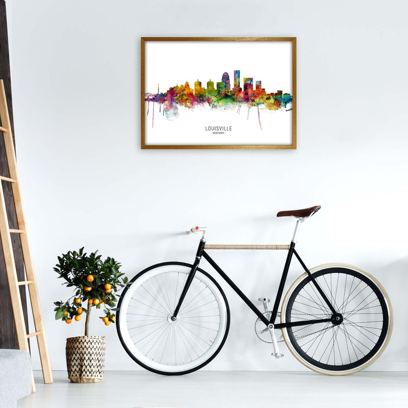 Louisville Kentucky Skyline Art Print by Michael Tompsett A1 Print Only