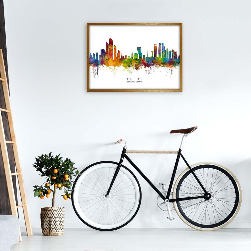 Abu Dhabi United Arab Emirates Skyline  by Michael Tompsett A1 Print Only