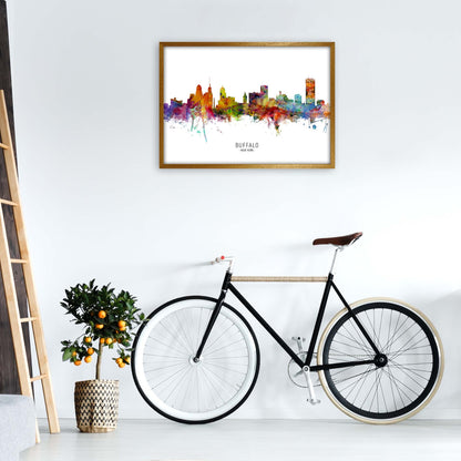 Buffalo New York Skyline Art Print by Michael Tompsett A1 Print Only