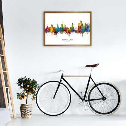 Buenos Aires Argentina Skyline Art Print by Michael Tompsett A1 Print Only
