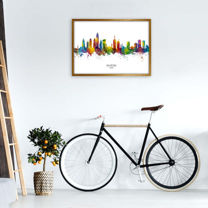 Nairobi Kenya Skyline Art Print by Michael Tompsett A1 Print Only