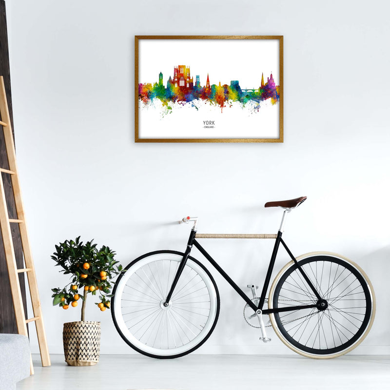 York England Skyline Art Print by Michael Tompsett A1 Print Only